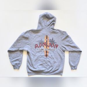 Ron Jon Surf Shop Adult Med Gray Hooded Pullover Sweatshirt Ocean City Maryland